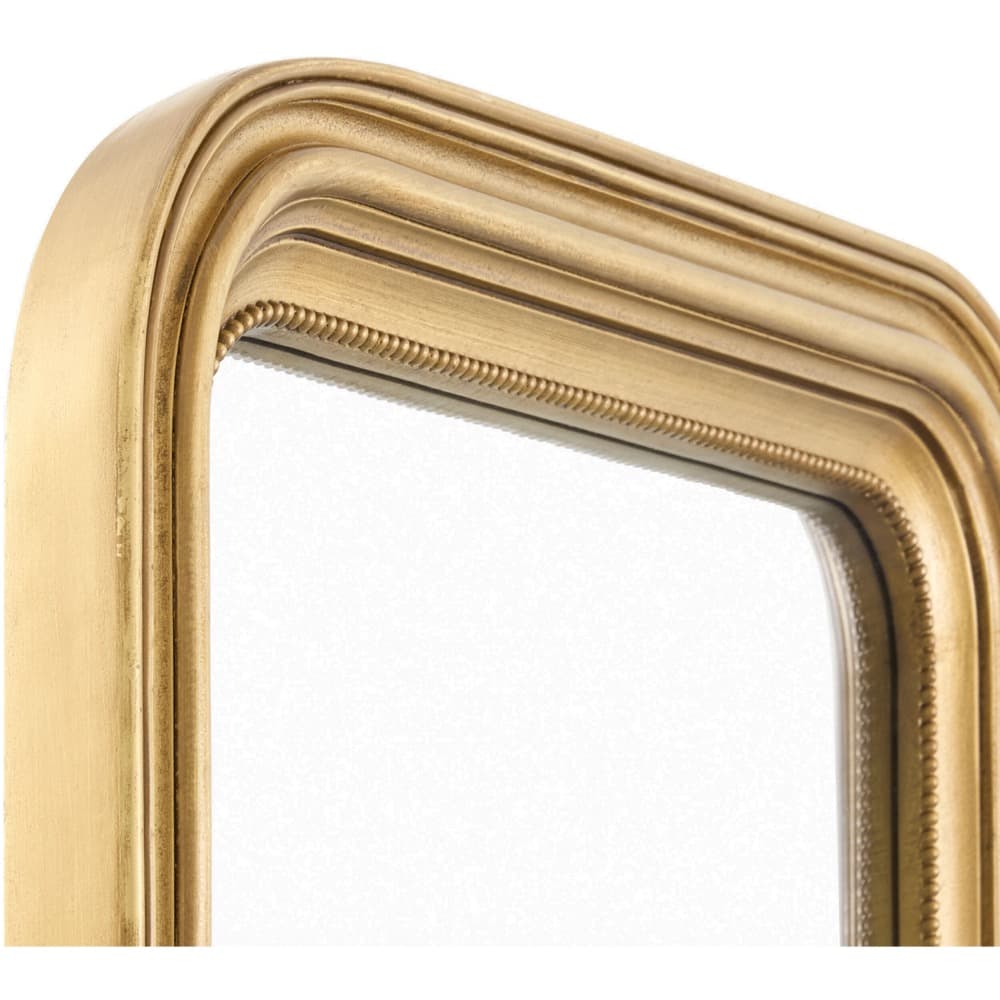 Phillipe Manufactured Wood Mantel Mirror in Gold by Livabliss - Image 2