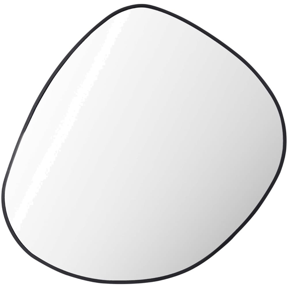 Pebble Iron Accent Mirror in Black by Livabliss