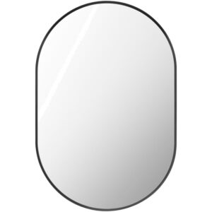 Aranya Aluminum Accent Mirror in Black by Livabliss