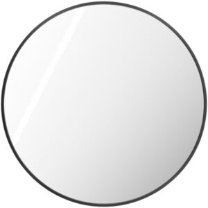 Aranya Aluminum Accent Mirror in Black by Livabliss