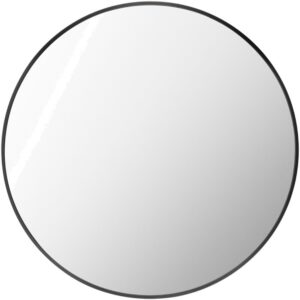 Aranya Aluminum Accent Mirror in Black by Livabliss