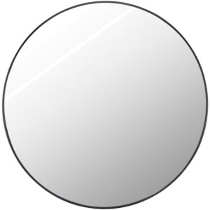 Aranya Aluminum Accent Mirror in Black by Livabliss
