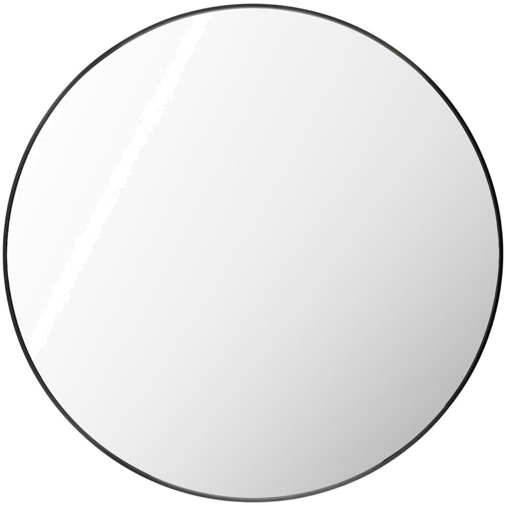 Aranya Aluminum Accent Mirror in Black by Livabliss