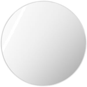 Aranya Aluminum Accent Mirror in White by Livabliss