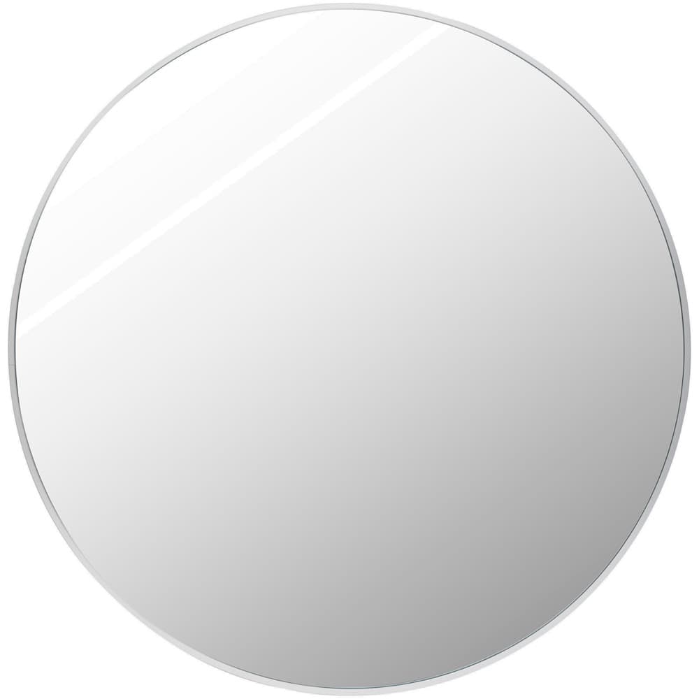 Aranya Aluminum Accent Mirror in White by Livabliss