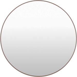 Aranya Aluminum Accent Mirror in Dark Brown by Livabliss