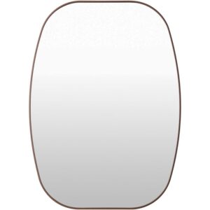 Aranya Aluminum Accent Mirror in Dark Brown by Livabliss
