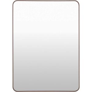 Aranya Aluminum Accent Mirror in Dark Brown by Livabliss