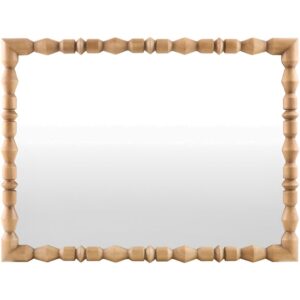 Elisaveta Manufactured Wood Accent Mirror in Wood by Livabliss