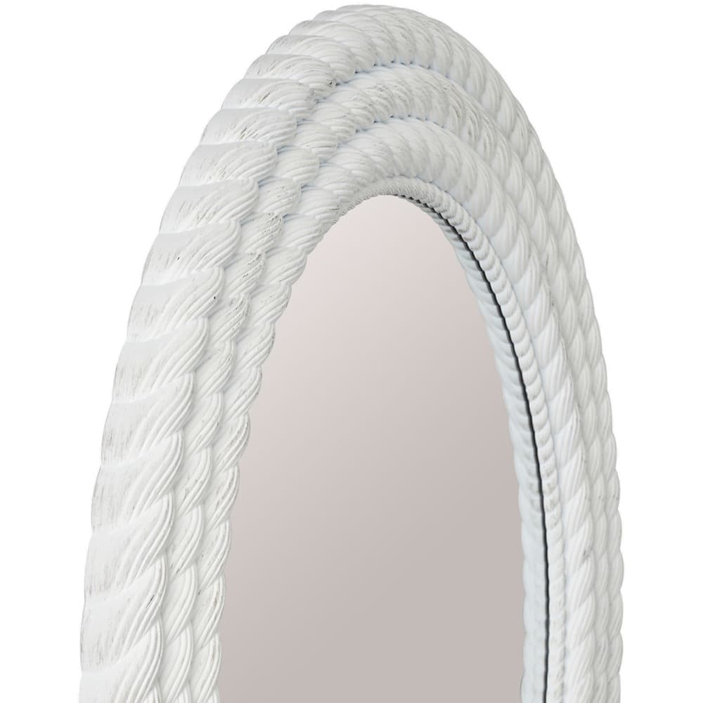 Miroslava Steel Accent Mirror in White by Livabliss - Image 2