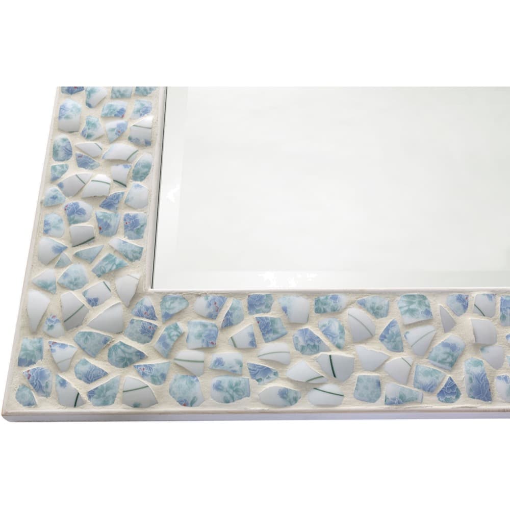 Whitaker Mother of Pearl/Shell Accent Mirror in Ivory by Livabliss - Image 3