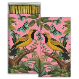 Yellow Bird Matches Set of 6 by HomArt