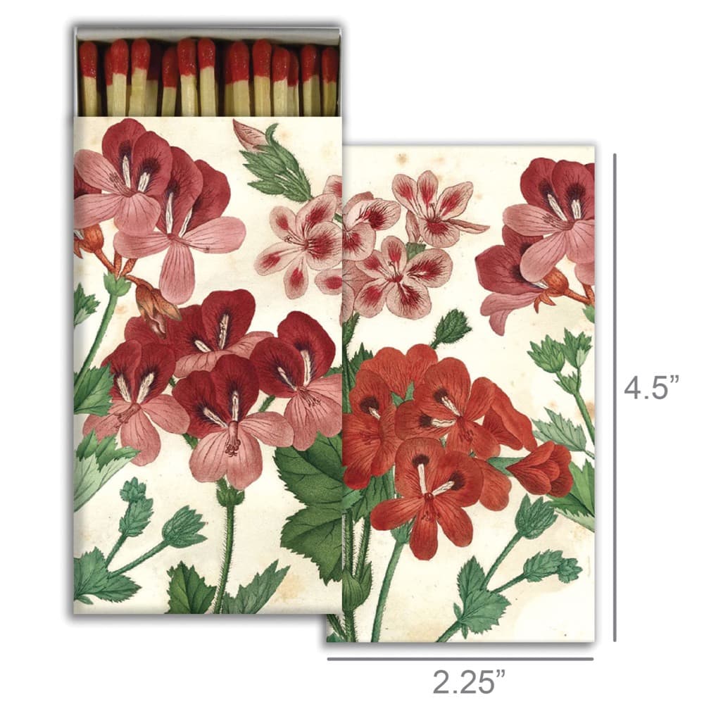 Geraniums Matches Set of 6 by HomArt - Image 2