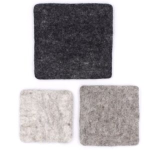Wool Coasters Set of 3 by BIDKhome