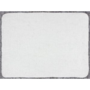 White Wool Rectangular Placemat by BIDKhome