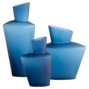 Blue Manarola Vases in 3 Sizes by Cyan Design
