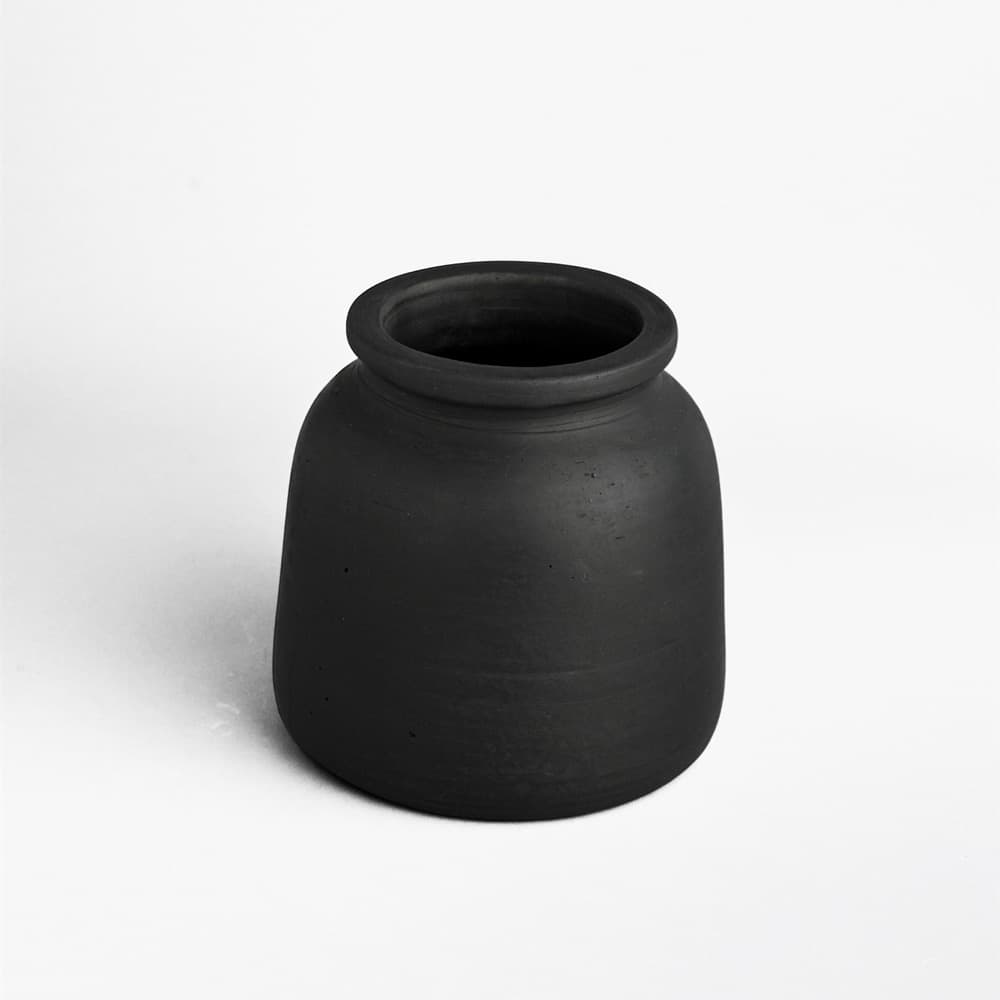 Black Terracotta Pot by BIDKhome - Image 2