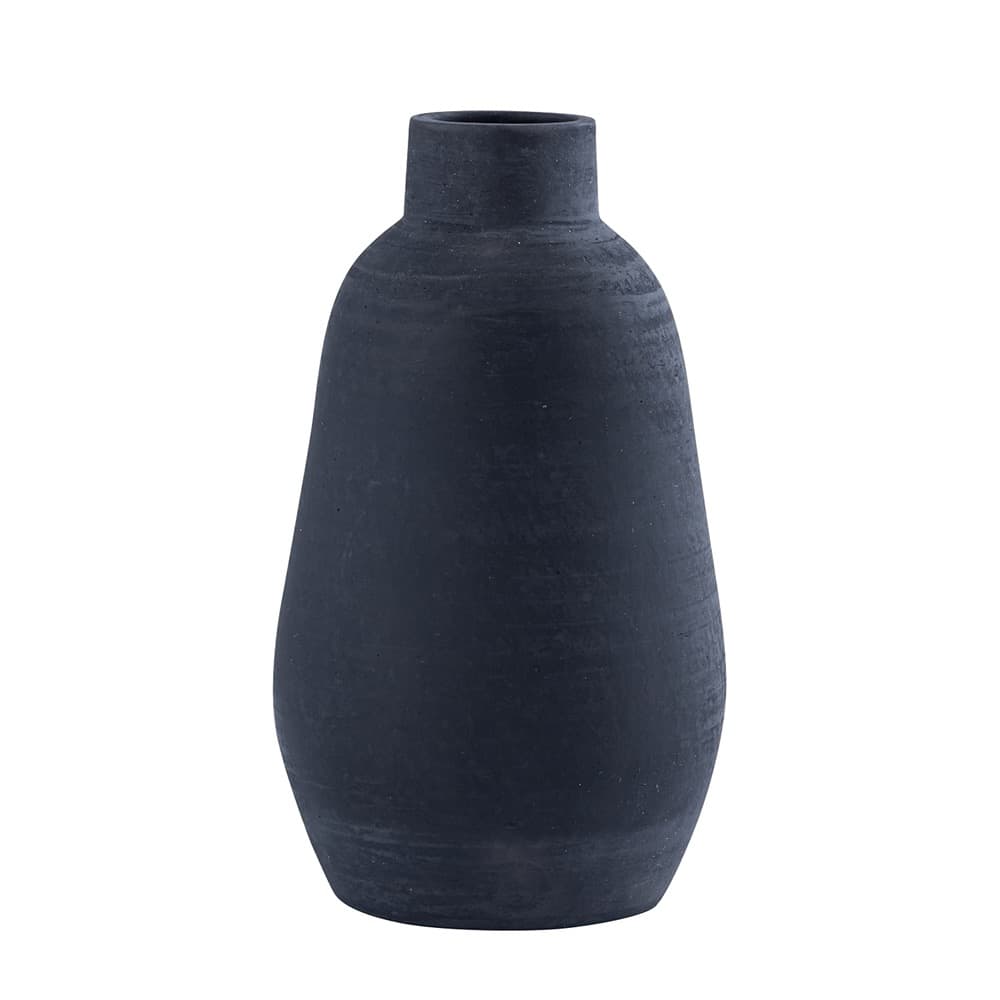 Black Terracotta Bottle Vase by BIDKhome
