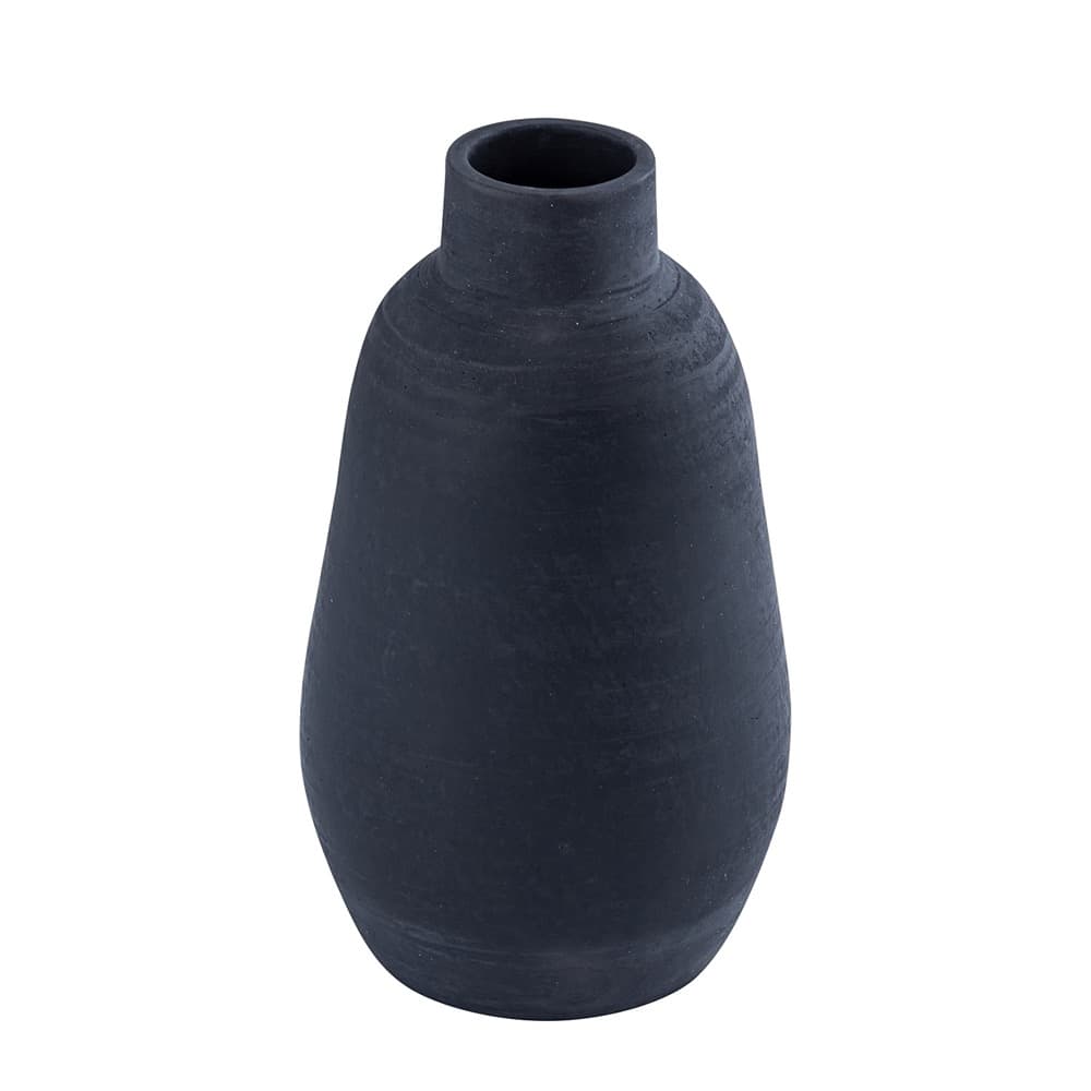 Black Terracotta Bottle Vase by BIDKhome - Image 3
