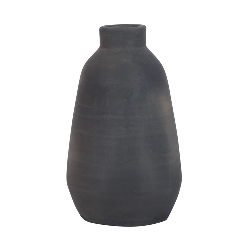 Black Terracotta Bottle Vase by BIDKhome - Image 6