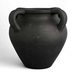 Black Terracotta Vase by BIDKhome