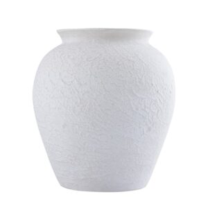 Natural White Paper Mache Pot by BIDKhome