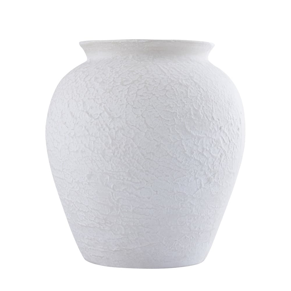Natural White Paper Mache Pot by BIDKhome