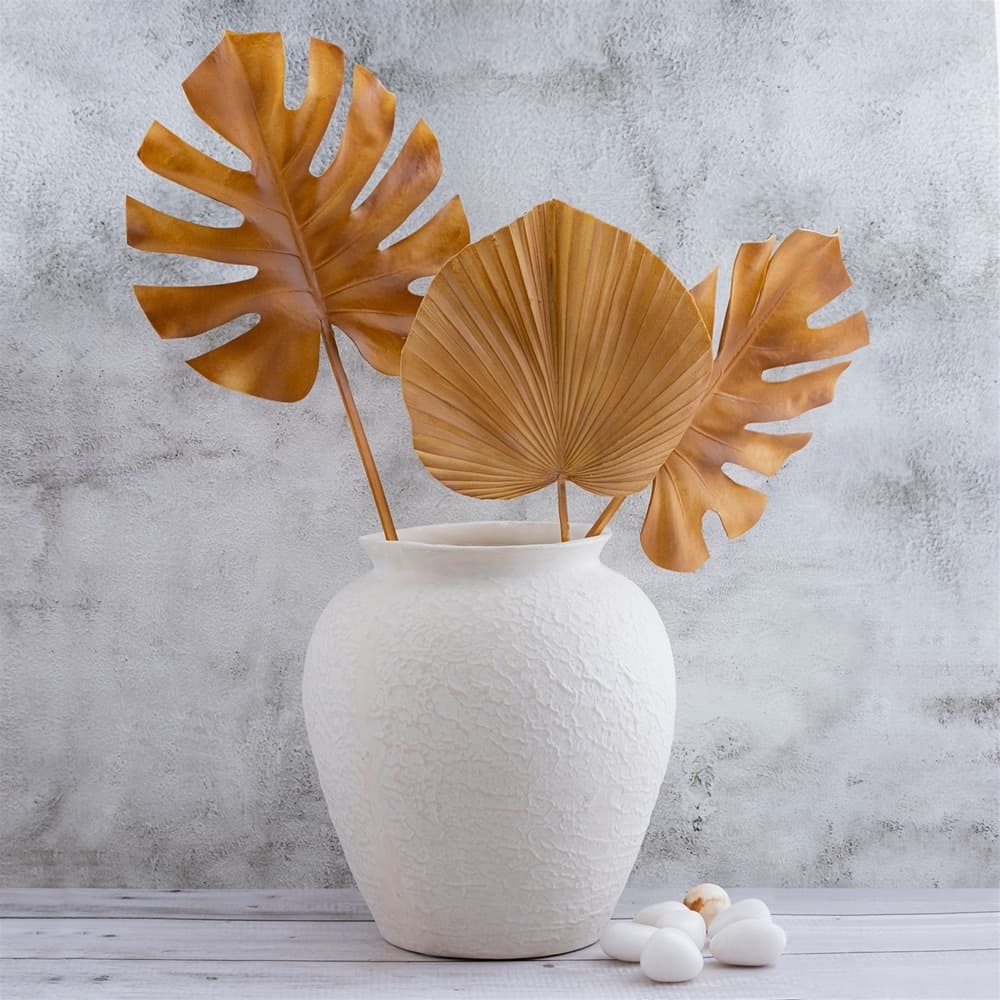 Natural White Paper Mache Pot by BIDKhome - Image 5