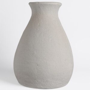 Natural White Paper Mache Pot by BIDKhome
