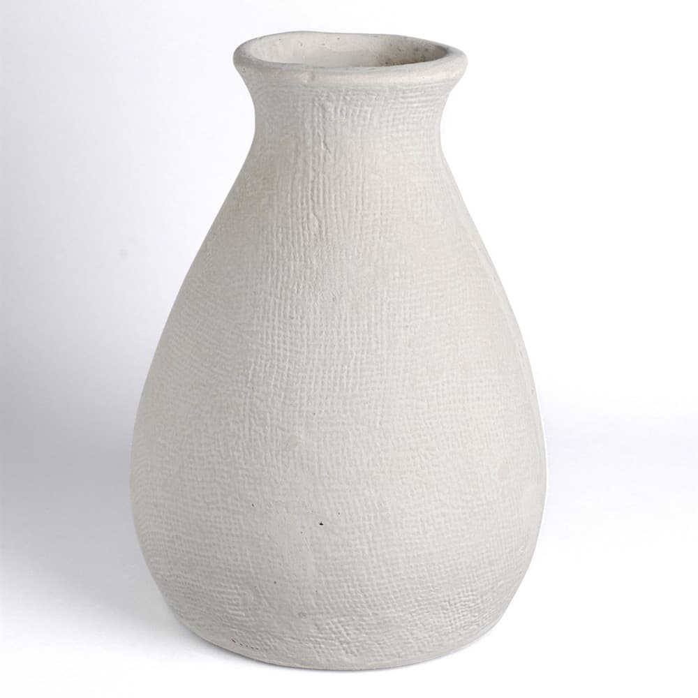 Natural White Paper Mache Pot by BIDKhome - Image 2