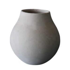 White Paper Mache Vase by BIDKhome