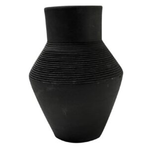 Black Terracotta Vase by BIDKhome