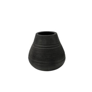 Black Terracotta Vase by BIDKhome