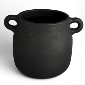 Black Terracotta Vase by BIDKhome
