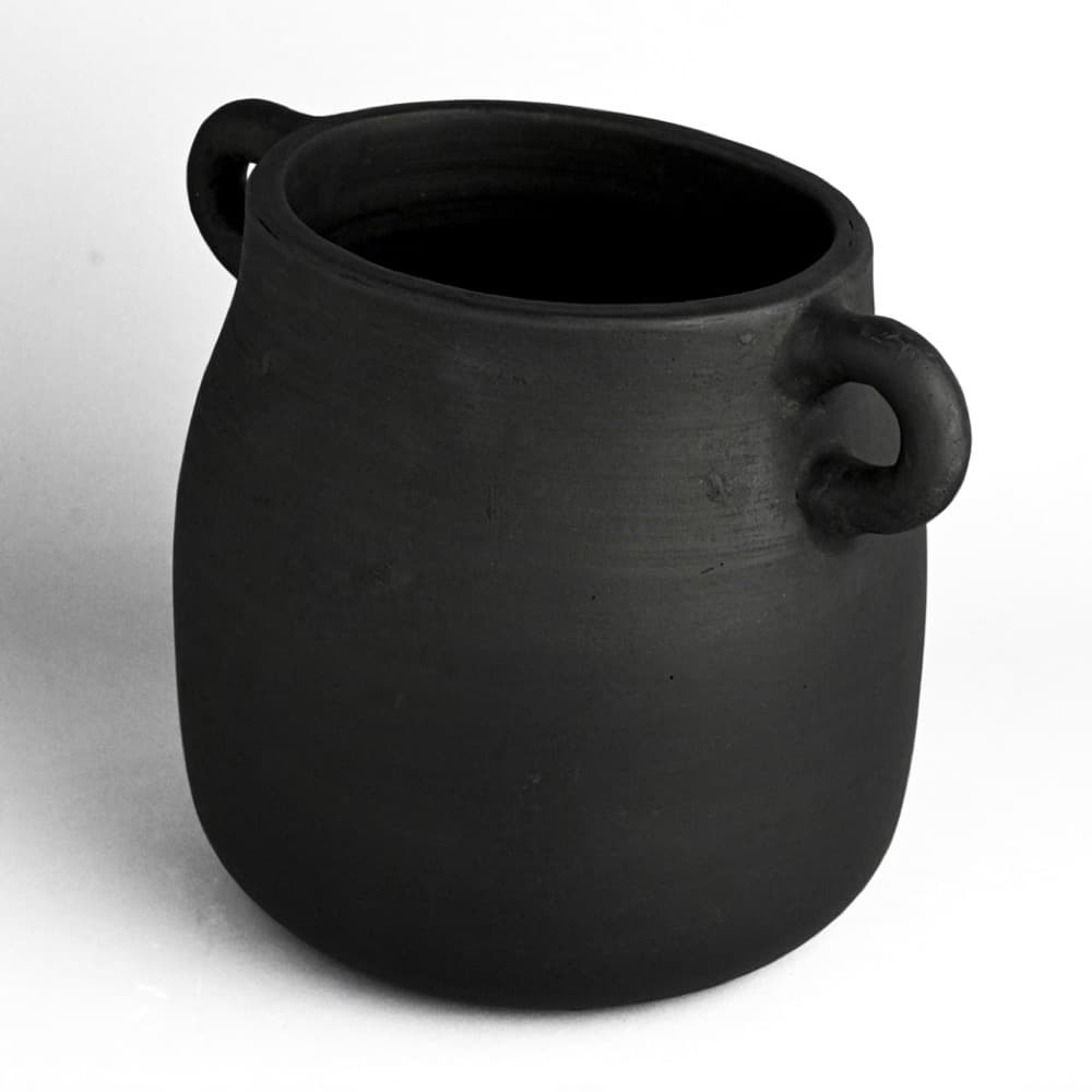 Black Terracotta Vase by BIDKhome - Image 2