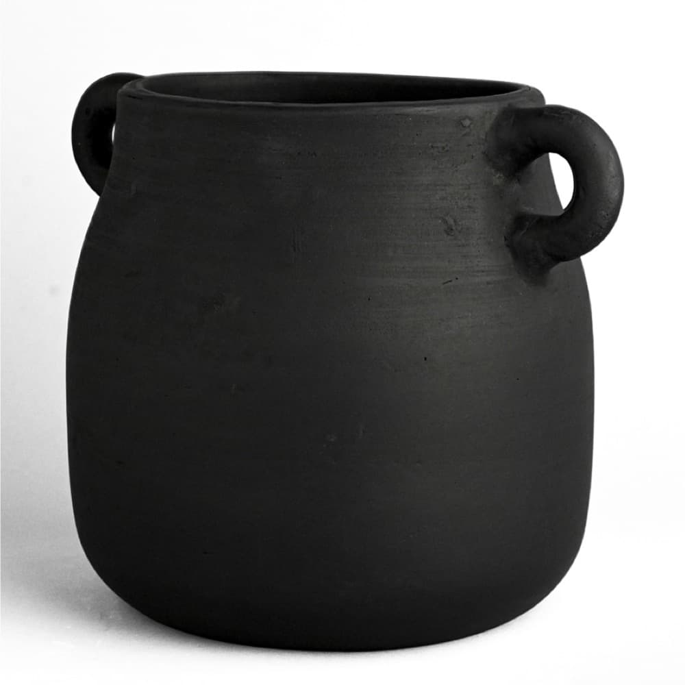 Black Terracotta Vase by BIDKhome - Image 3