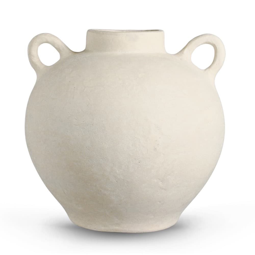 White Paper Mache Eco Mix Vase by BIDKhome