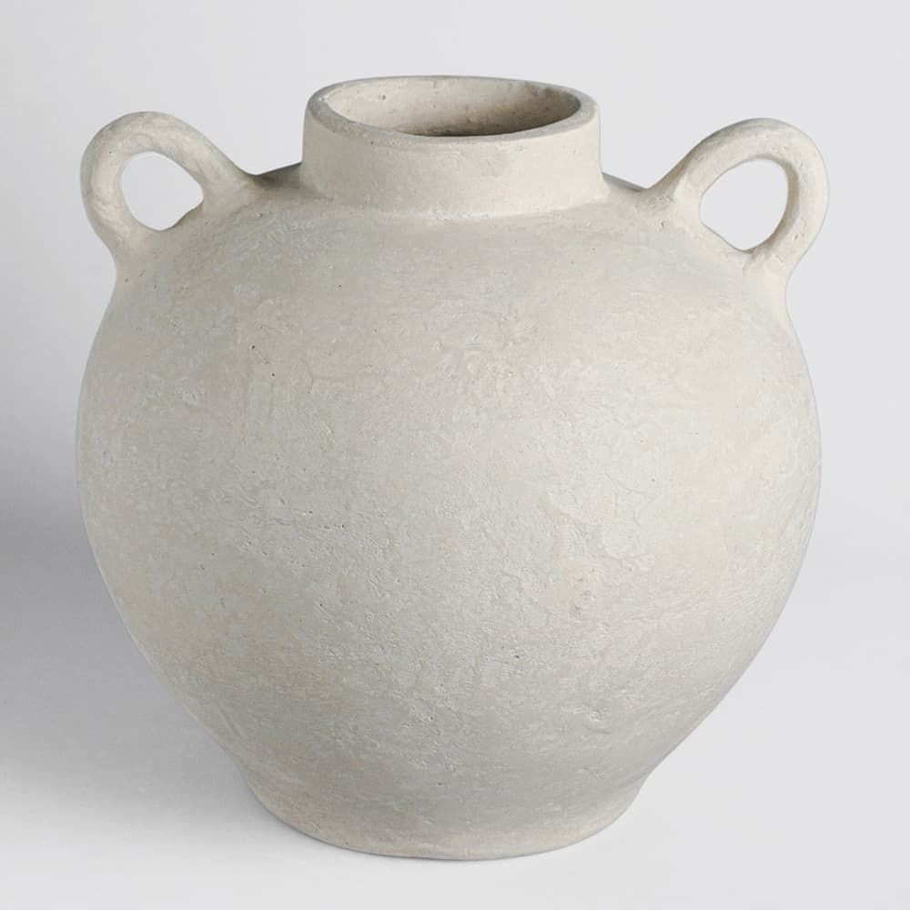 White Paper Mache Eco Mix Vase by BIDKhome - Image 2