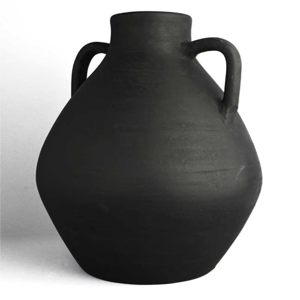 Black Terracotta Vase by BIDKhome - Image 2
