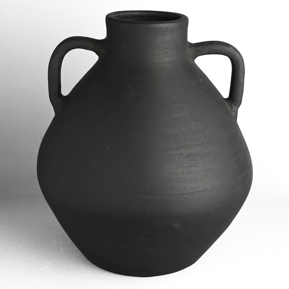 Black Terracotta Vase by BIDKhome - Image 4