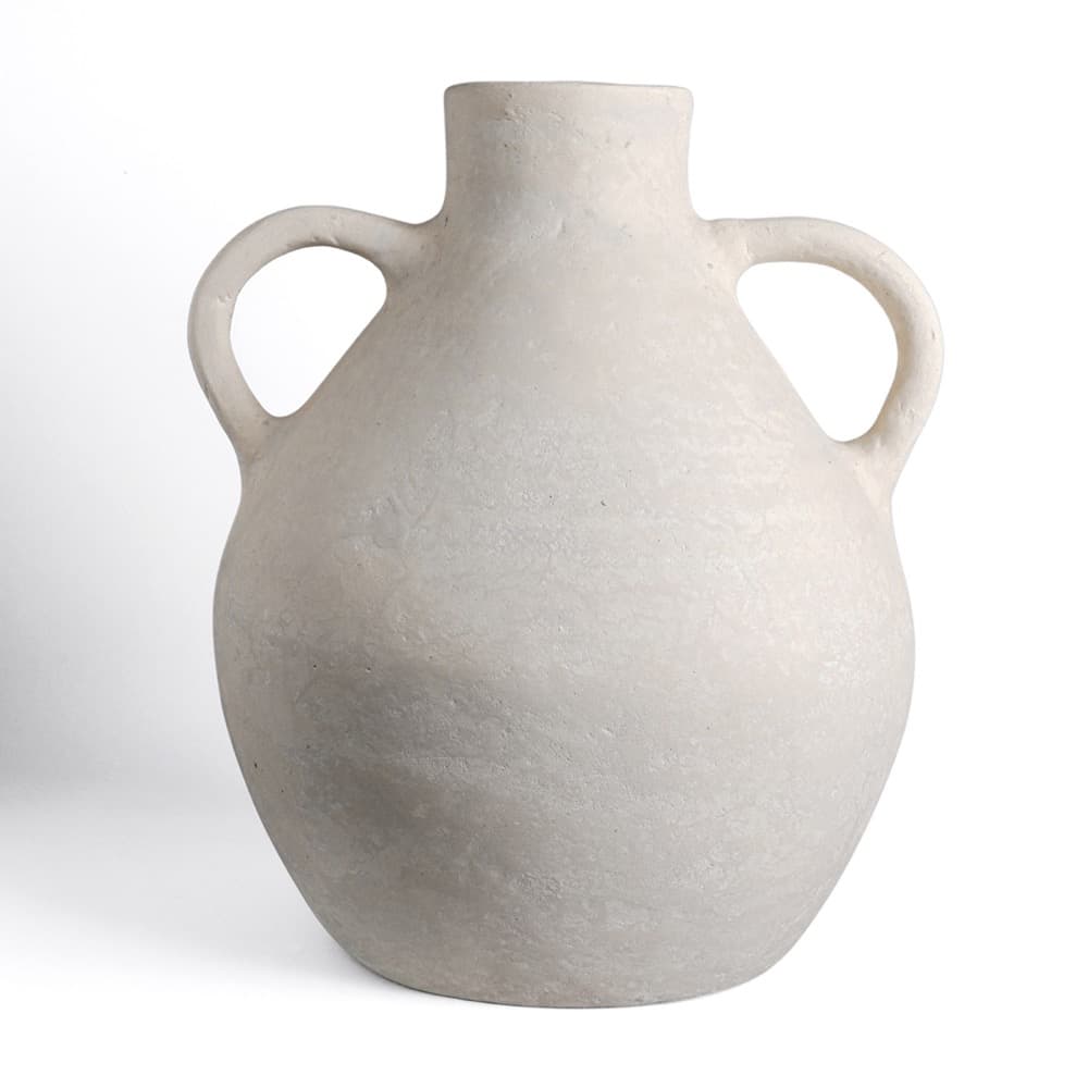 White Paper Mache Eco Mix Vase by BIDKhome