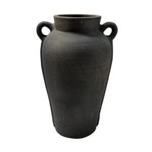 Black Terracotta Vase by BIDKhome