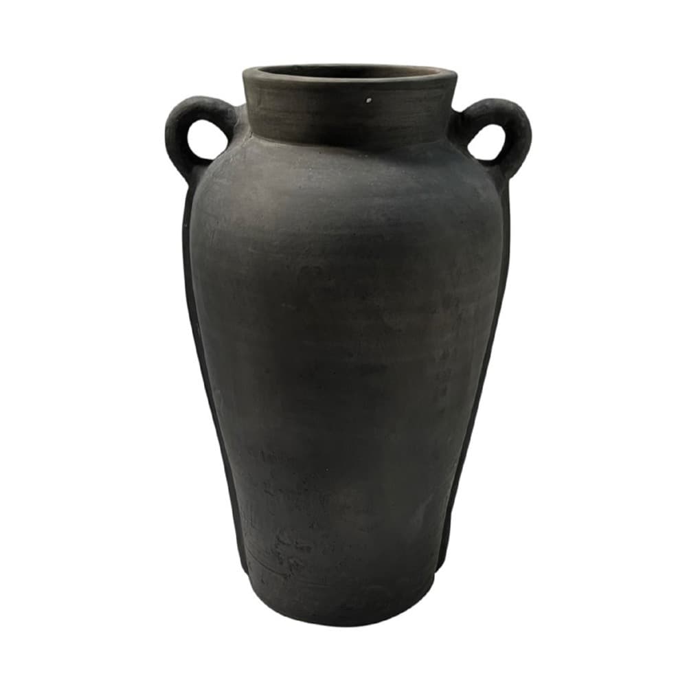 Black Terracotta Vase by BIDKhome