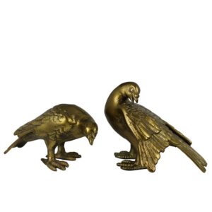 Brass Love Birds Set of 2 by HomArt