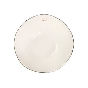 Gold Rim Serving Bowl with a Crown by Abigails