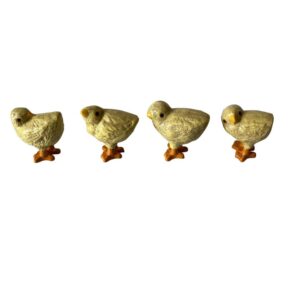 Cast Iron Chick Figurines Set of 4 by BIDKhome