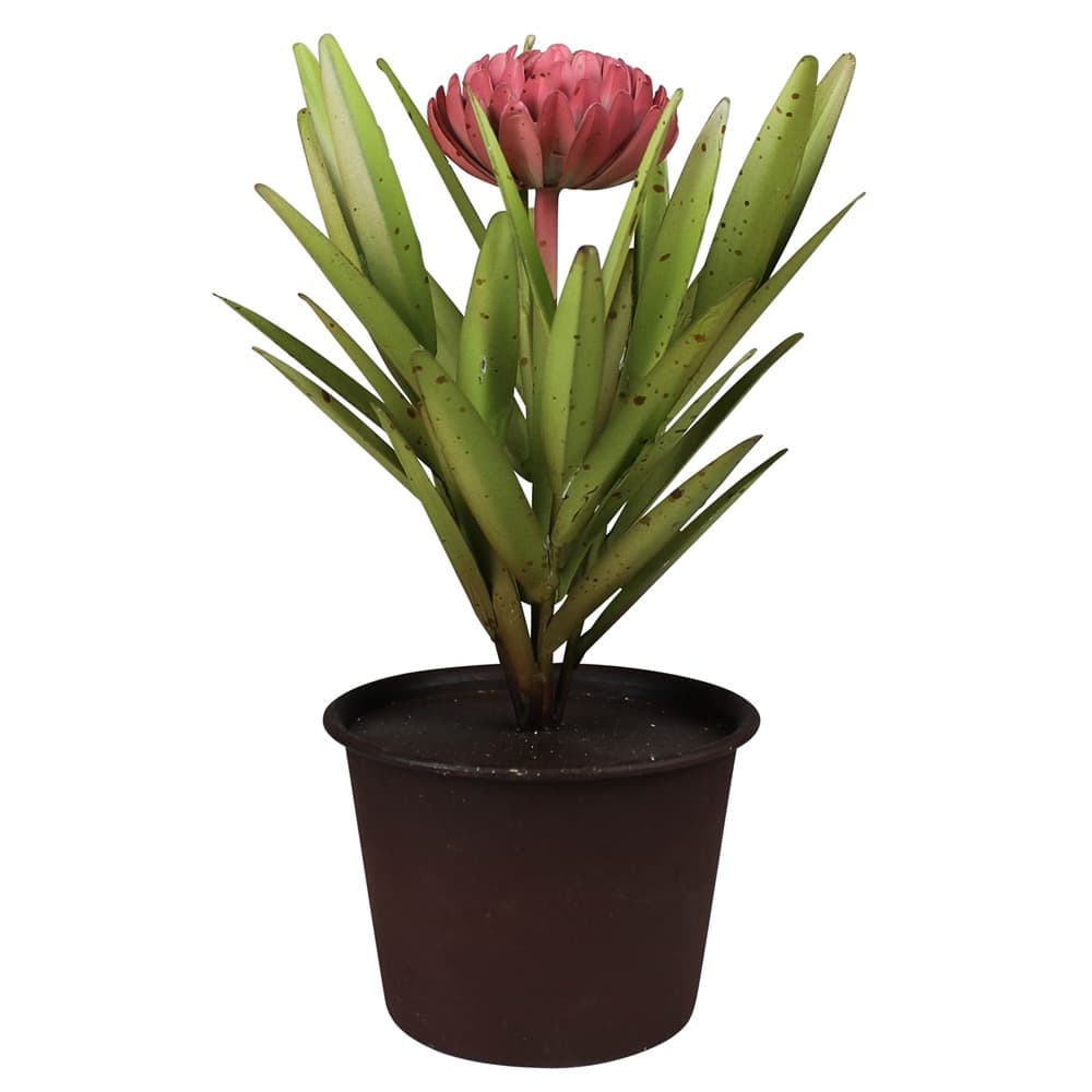 Potted Aluminum Painted Dahlia by HomArt
