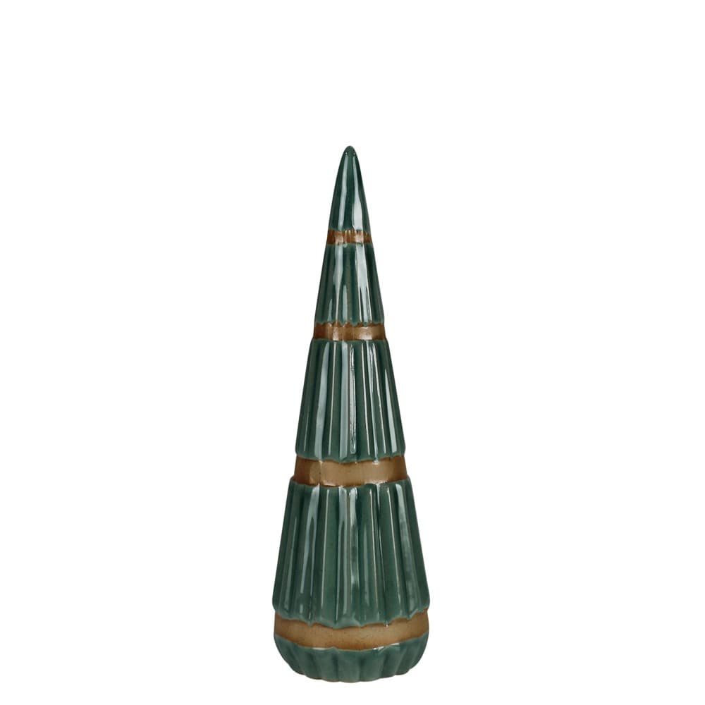 Green Ceramic Christmas Trees Set of 3 by HomArt - Image 4