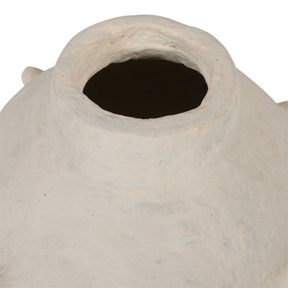 Off-White Paper Mache Vase by BIDKhome - Image 2