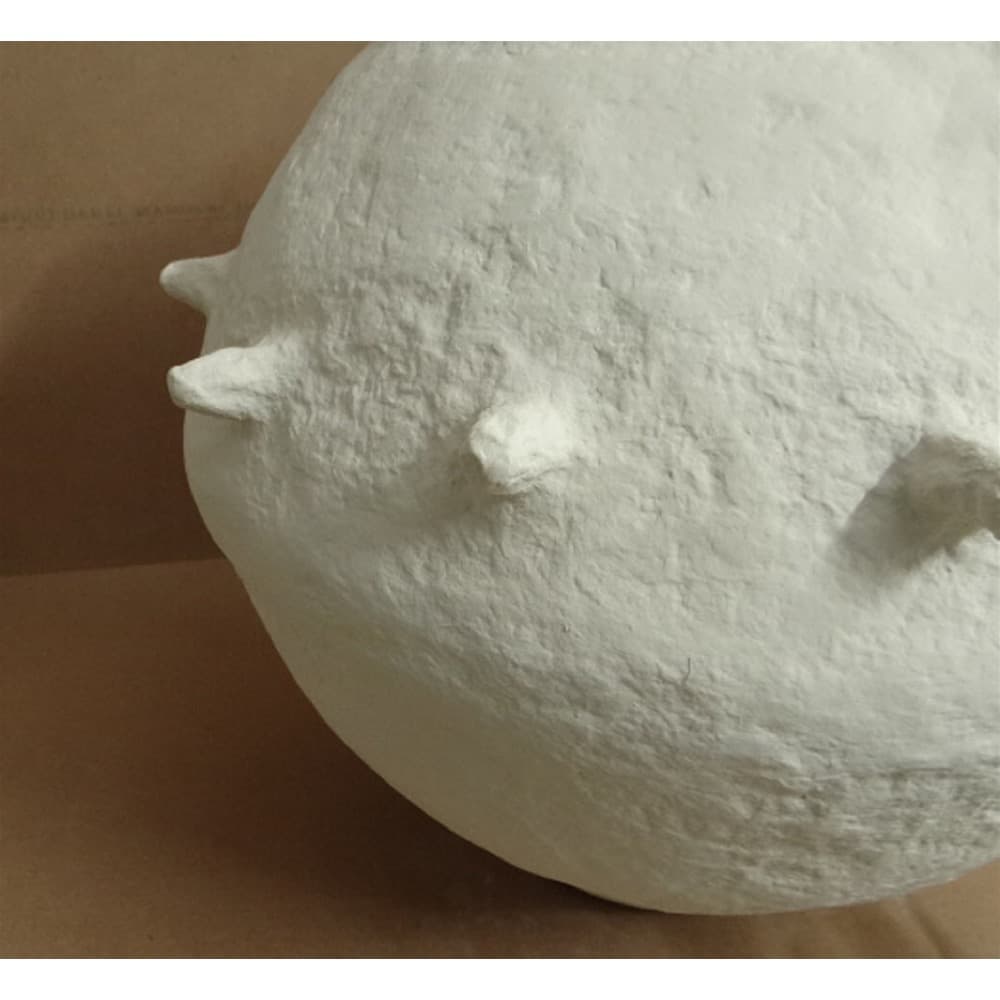 Off-White Paper Mache Vase by BIDKhome - Image 8